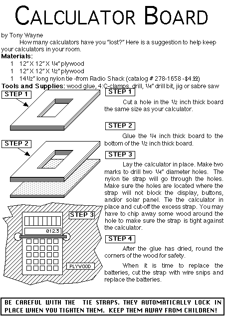 Calculator Security Idea